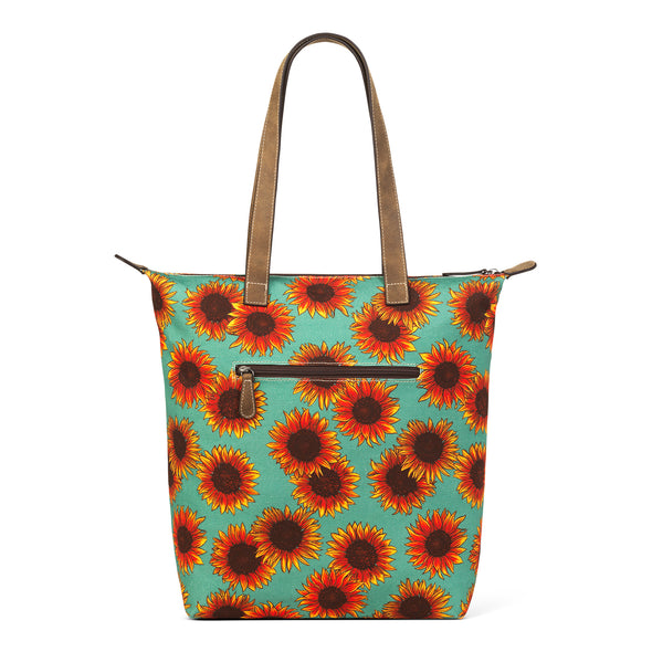 Sunflower Print Tote Bag