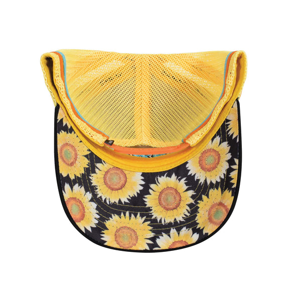 Sunflower Script Trucker Cap