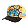 Sunflower Script Trucker Cap