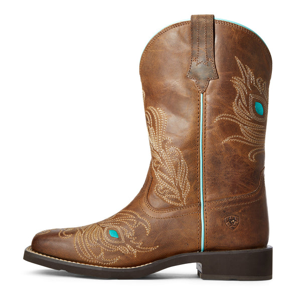 Women's Bright Eyes II Western Boots in Weathered Brown 10033983 Ariat side