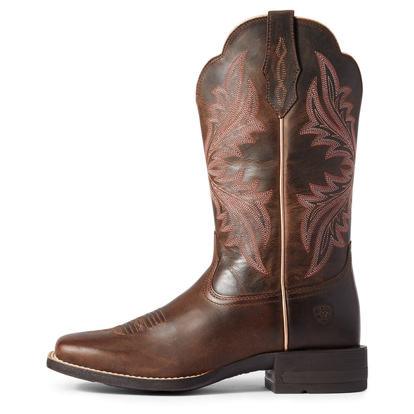 Women's West Bound Western Boots Sassy Brown 10038332 Ariat side