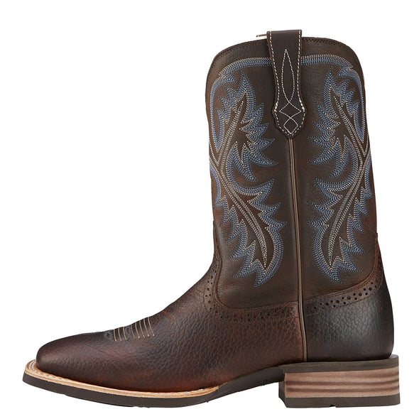 Men's Quickdraw Western Boots in Brown Oiled Rowdy 10006714 Ariat side