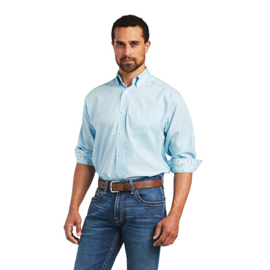 Wrinkle Free Solid Pinpoint Oxford Classic Fit Shirt